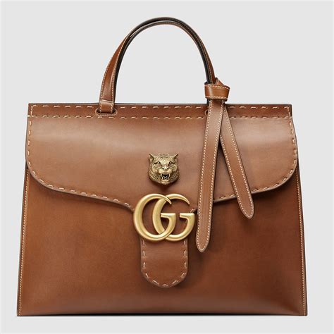 gucci bag brown leather